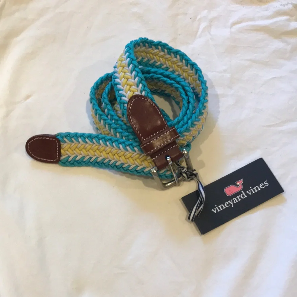 Vineyard Vines Collegiate Stripe Bungee Belt